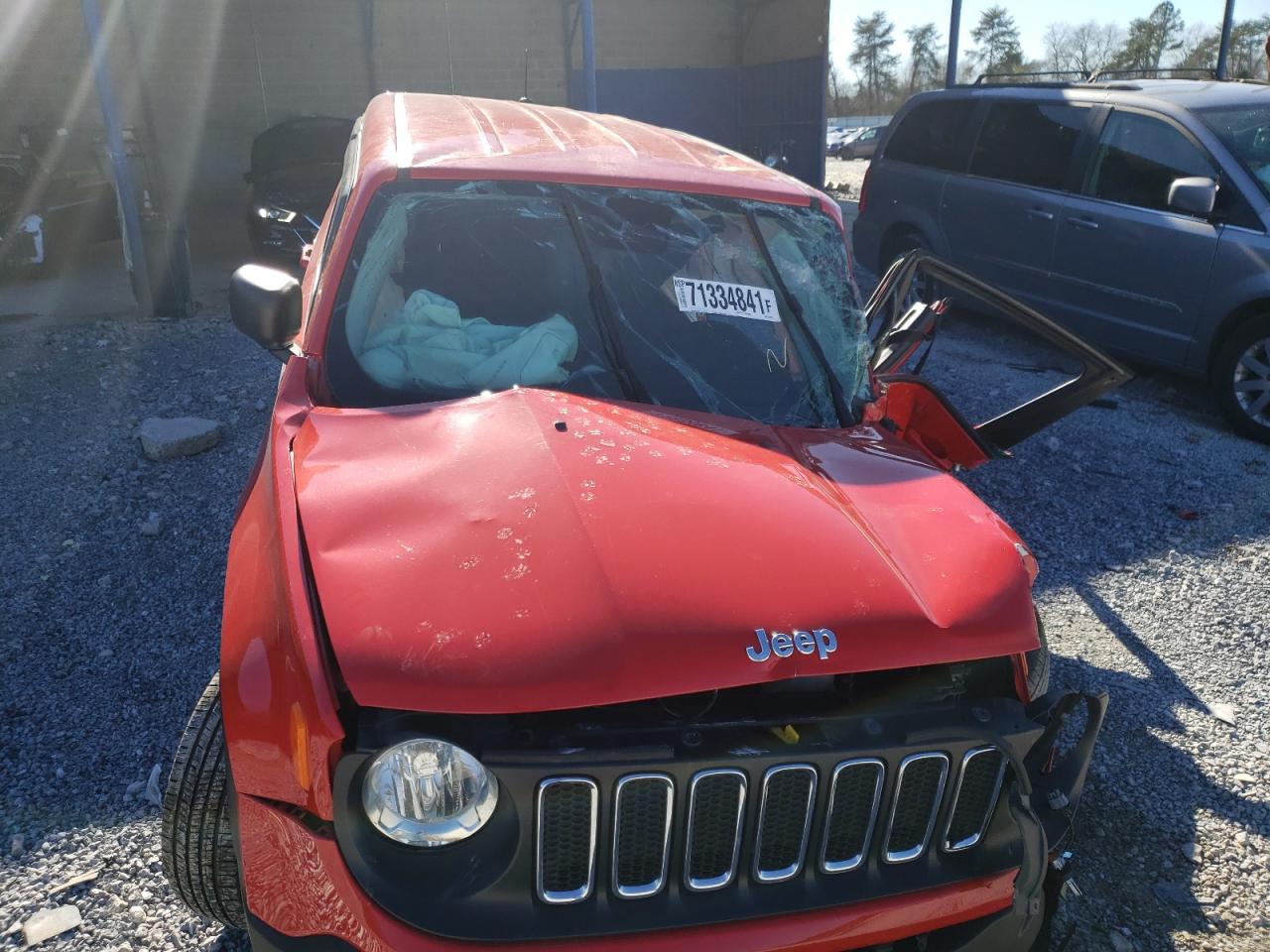 Photo 9 from auction – 2016 JEEP RENEGADE S with VIN ZACCJBAT7GPD39924