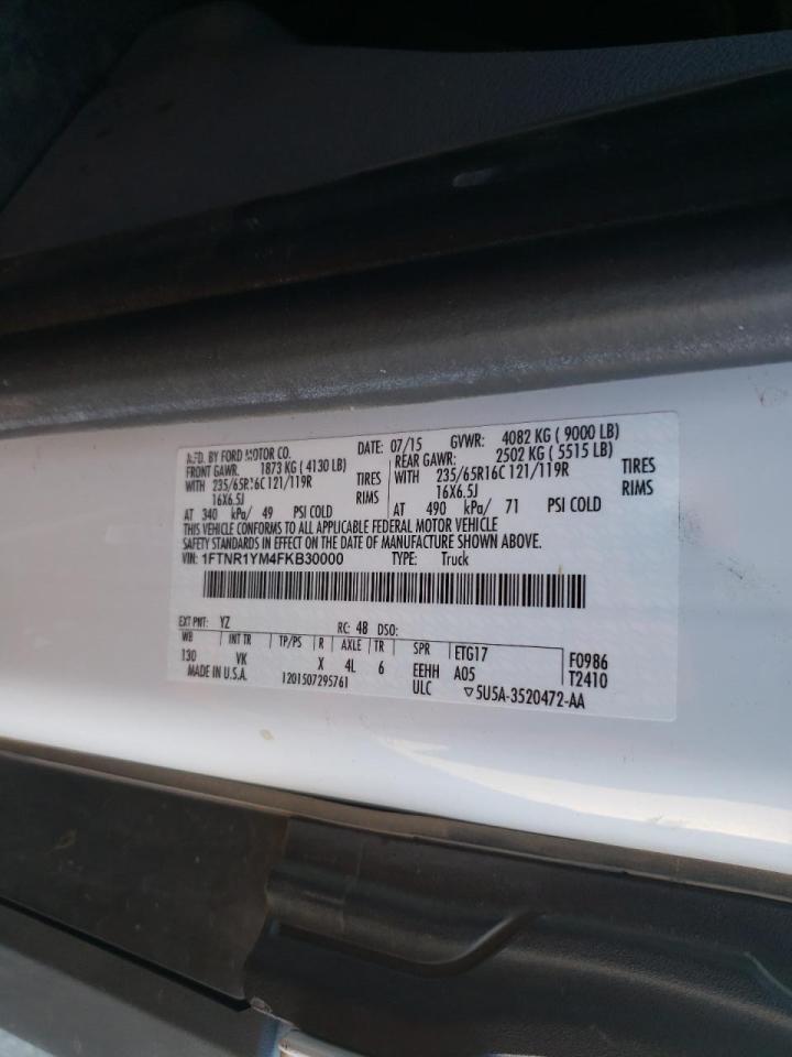 Photo 10 from auction – 2015 FORD TRANSIT T- with VIN 1FTNR1YM4FKB30000
