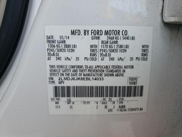 Photo 10 from auction – 2014 LINCOLN MKX with VIN 2LMDJ6JK6EBL14033