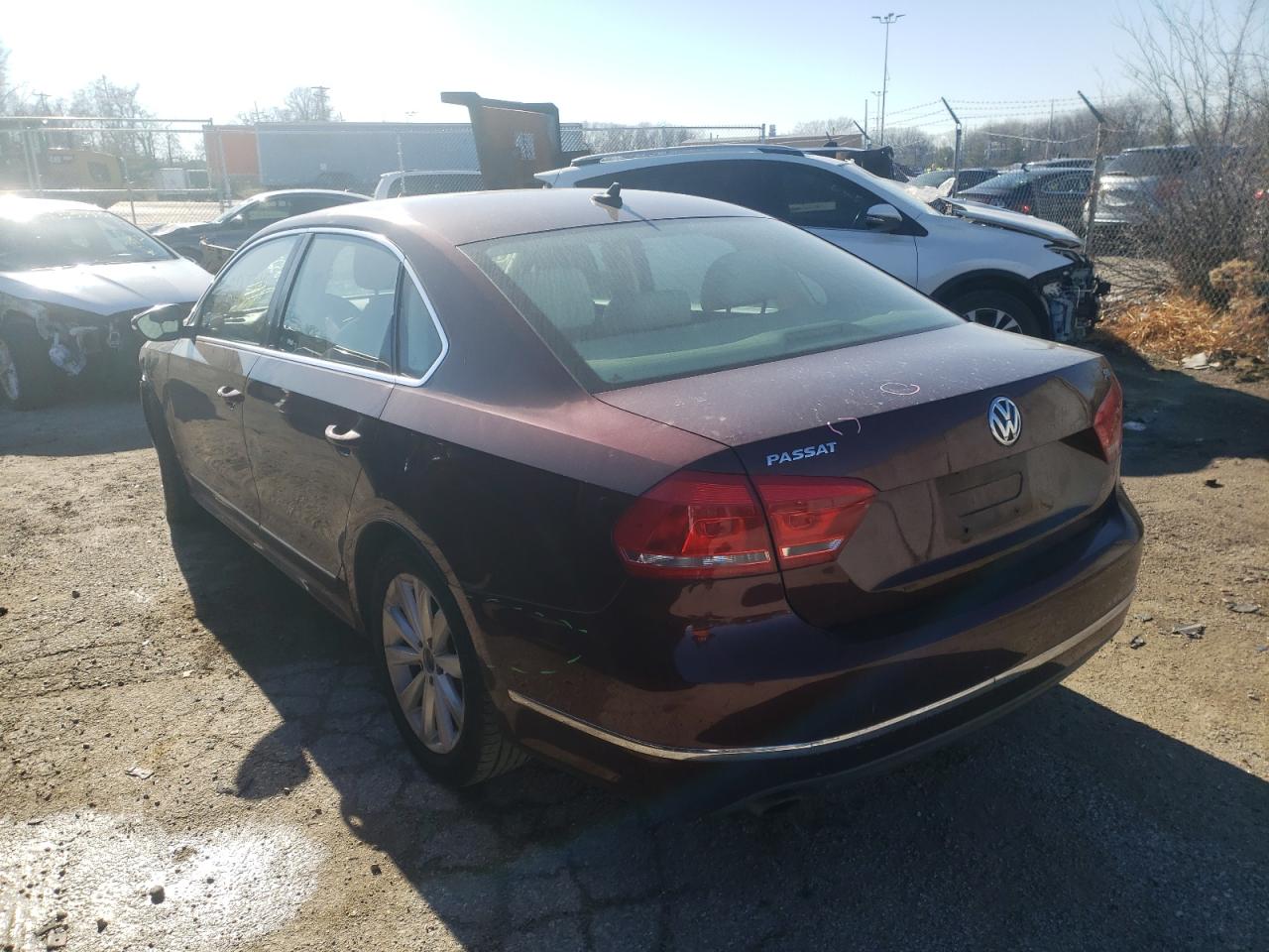Photo 3 from auction – 2012 VOLKSWAGEN PASSAT SEL with VIN 1VWCP7A33CC043810