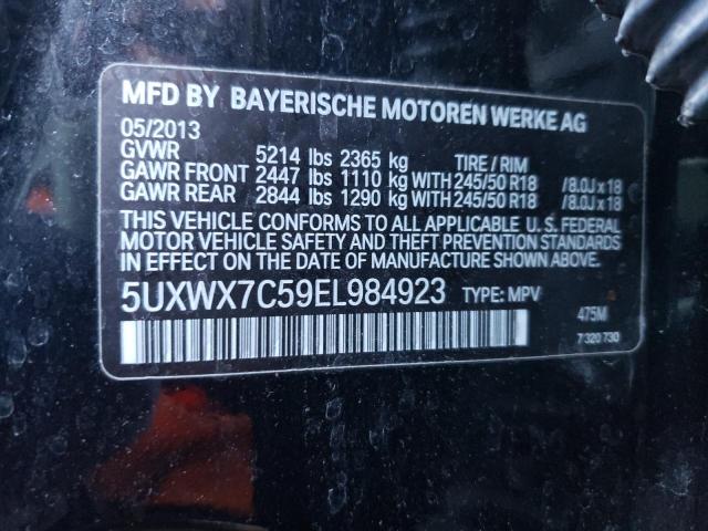 Photo 10 from auction – 2014 BMW X3 XDRIVE3 with VIN 5UXWX7C59EL984923