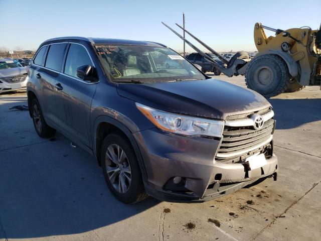 TOYOTA HIGHLANDER 2015 with VIN 5TDJKRFH9FS158794 - Photo from auction