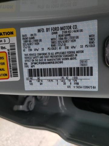 Photo 10 from auction – 2021 FORD BRONCO SPO with VIN 3FMCR9B60MRB38390