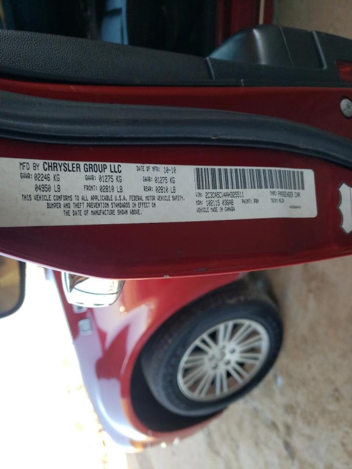 Photo 10 from auction – 2010 CHRYSLER 300 TOURIN with VIN 2C3CA5CV4AH325511