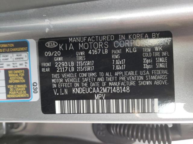 Photo 10 from auction – 2021 KIA SELTOS S with VIN KNDEUCAA2M7148148