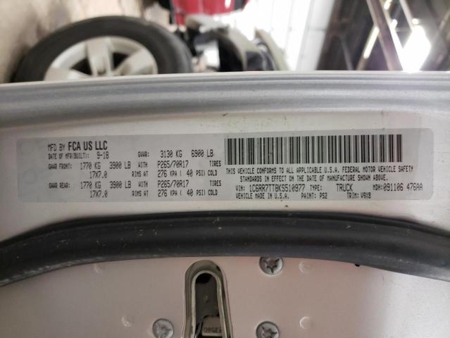 Photo 10 from auction – 2019 RAM 1500 CLASS with VIN 1C6RR7TT8KS510977