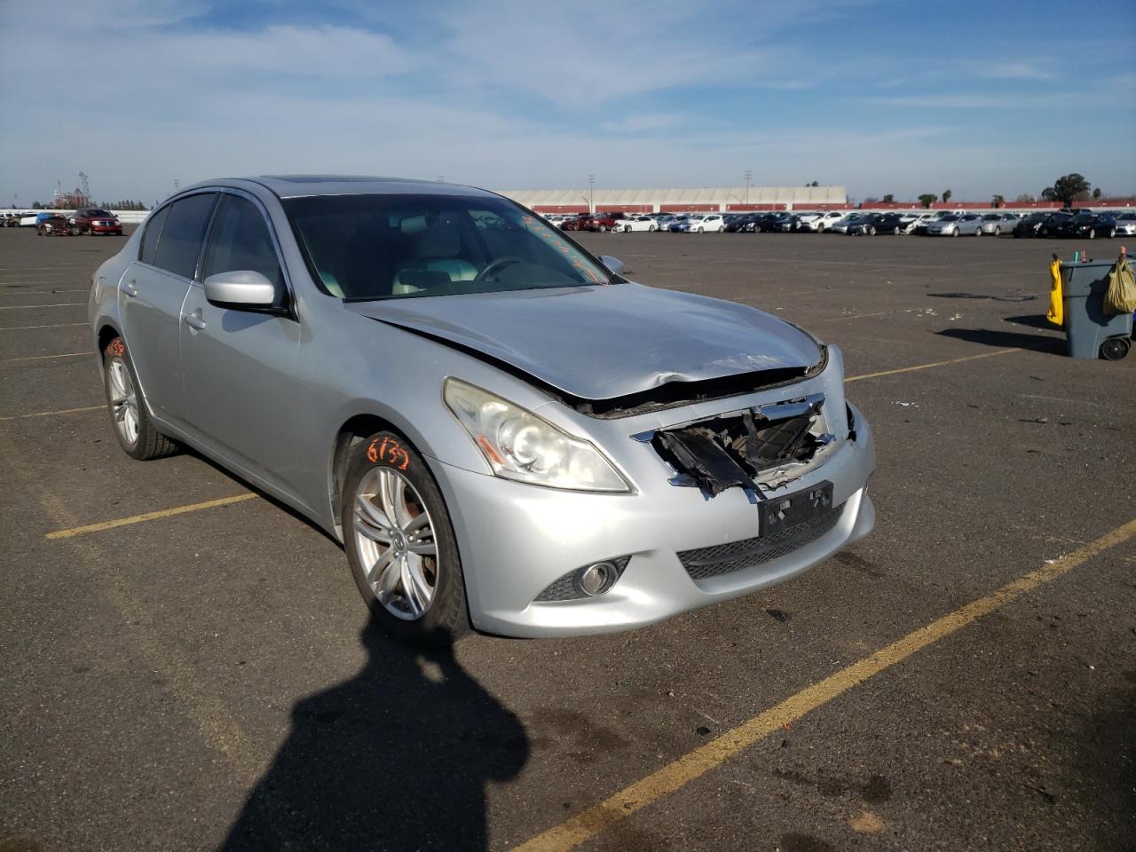 INFINITI G37 2012 with VIN JN1CV6AR8CM971536 - Photo from auction