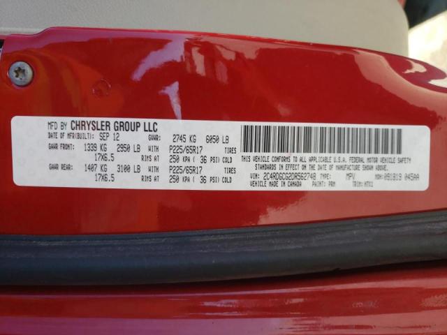 Photo 10 from auction – 2013 DODGE GRAND CARA with VIN 2C4RDGCG2DR562748