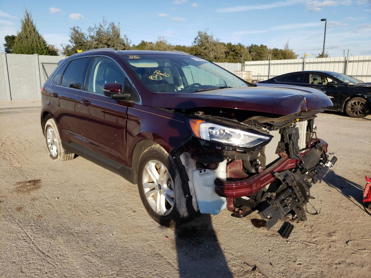FORD EDGE SEL 2019 with VIN 2FMPK3J9XKBC32559 - Photo from auction