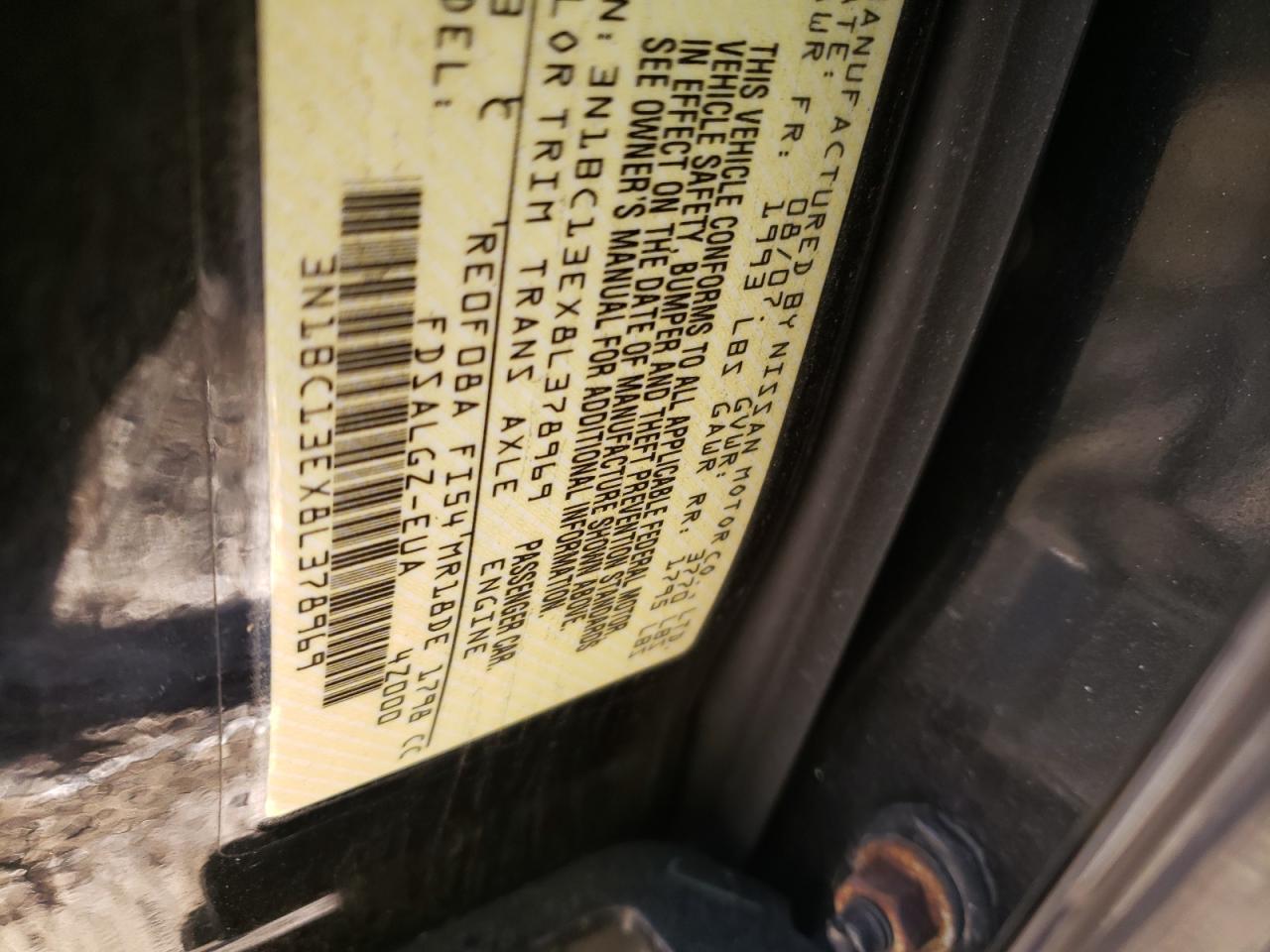 Photo 10 from auction – 2008 NISSAN VERSA S with VIN 3N1BC13EX8L378969