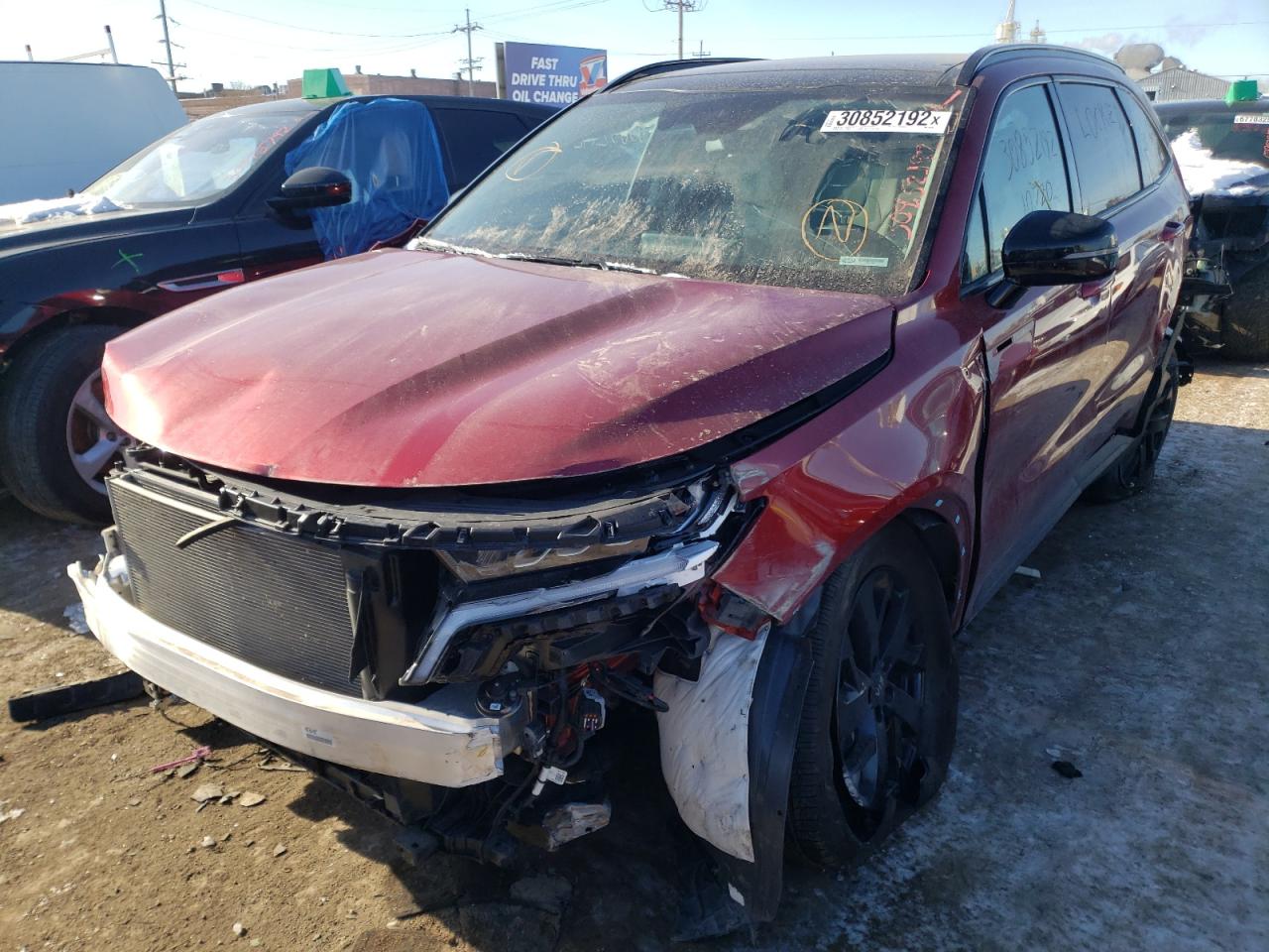 Photo 2 from auction – 2021 KIA SORENTO S with VIN 5XYRLDLC7MG007605