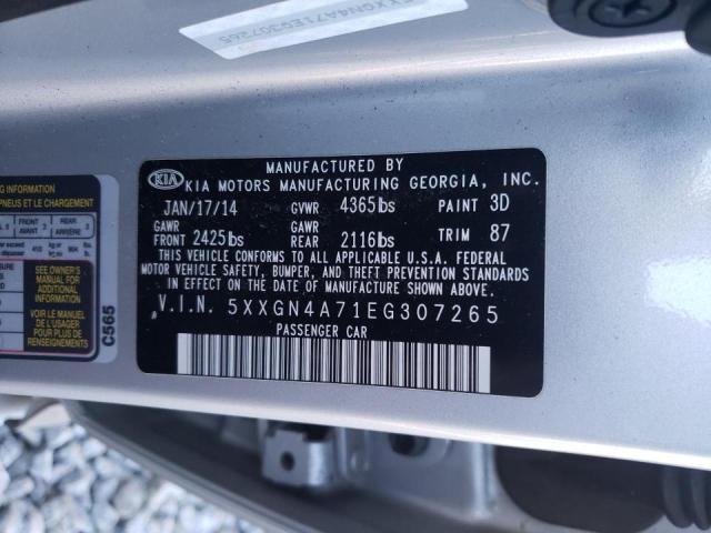 Photo 10 from auction – 2014 KIA OPTIMA EX with VIN 5XXGN4A71EG307265
