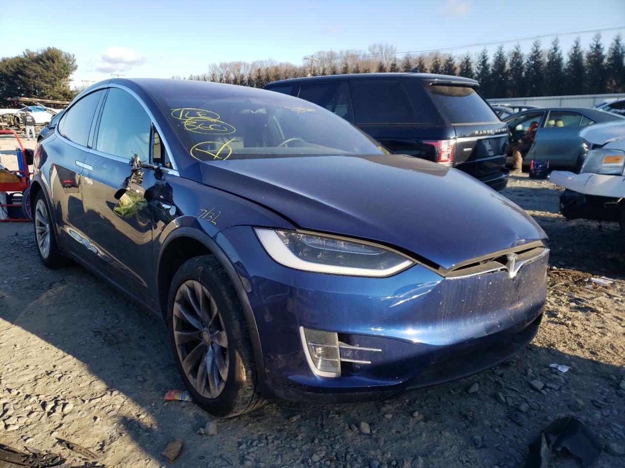 TESLA MODEL X 2018 with VIN 5YJXCAE23JF132646 - Photo from auction