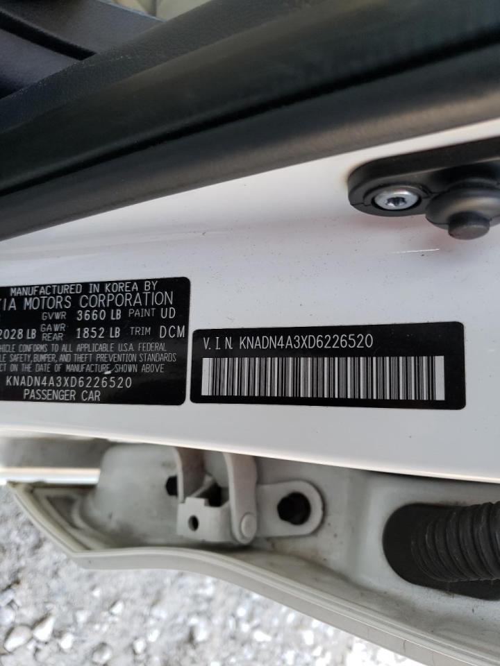 Photo 10 from auction – 2013 KIA RIO EX with VIN KNADN4A3XD6226520