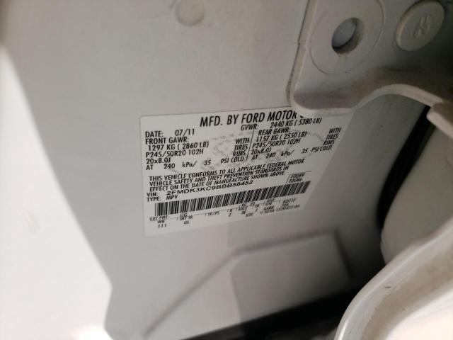Photo 10 from auction – 2011 FORD EDGE LIMIT with VIN 2FMDK3KC9BBB58452