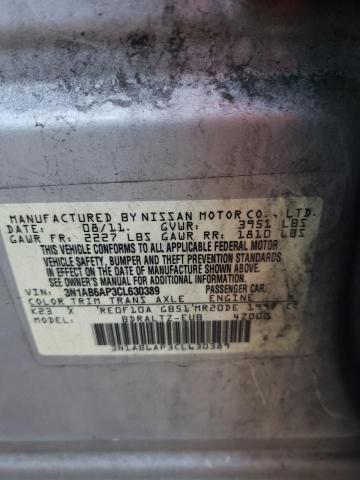 Photo 10 from auction – 2012 NISSAN SENTRA 2.0 with VIN 3N1AB6AP3CL630389