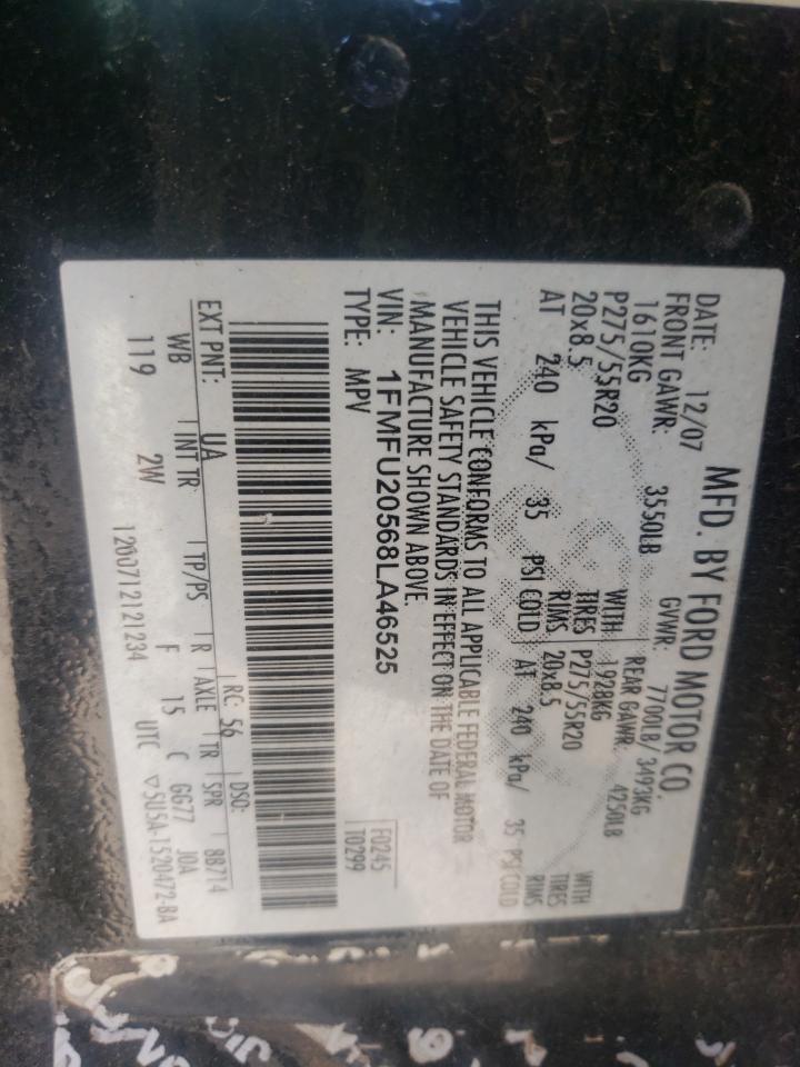 Photo 10 from auction – 2008 FORD EXPEDITION with VIN 1FMFU20568LA46525