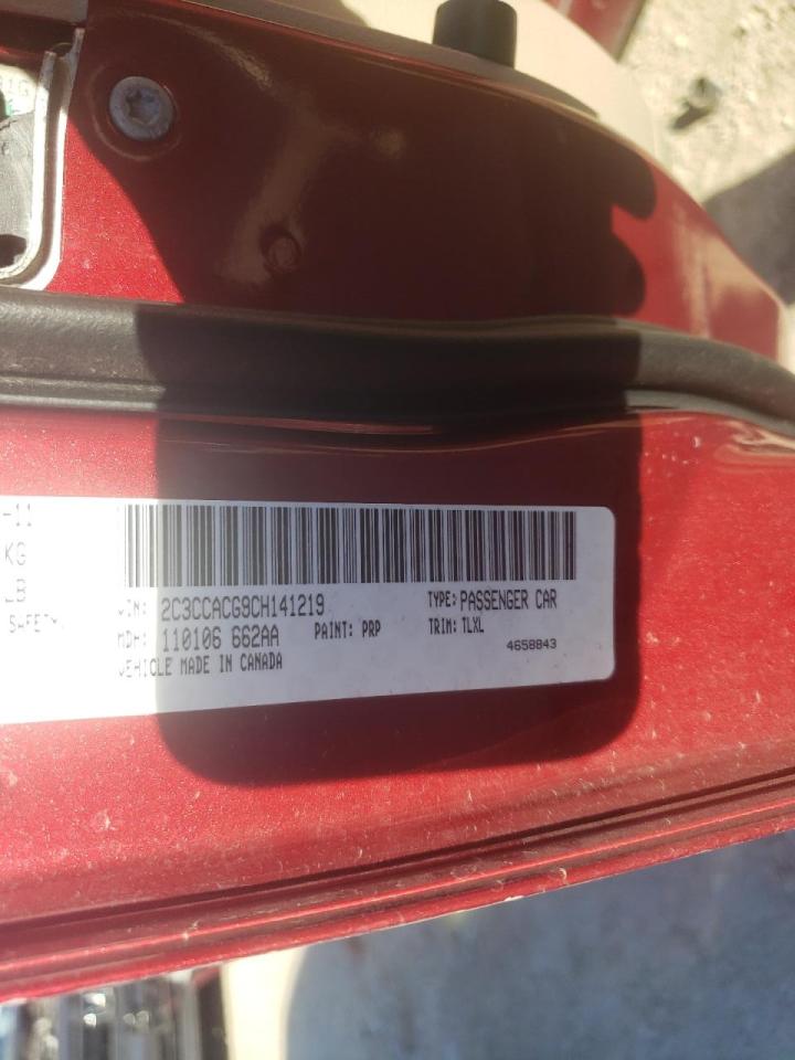 Photo 10 from auction – 2012 CHRYSLER 300 LIMITE with VIN 2C3CCACG9CH141219
