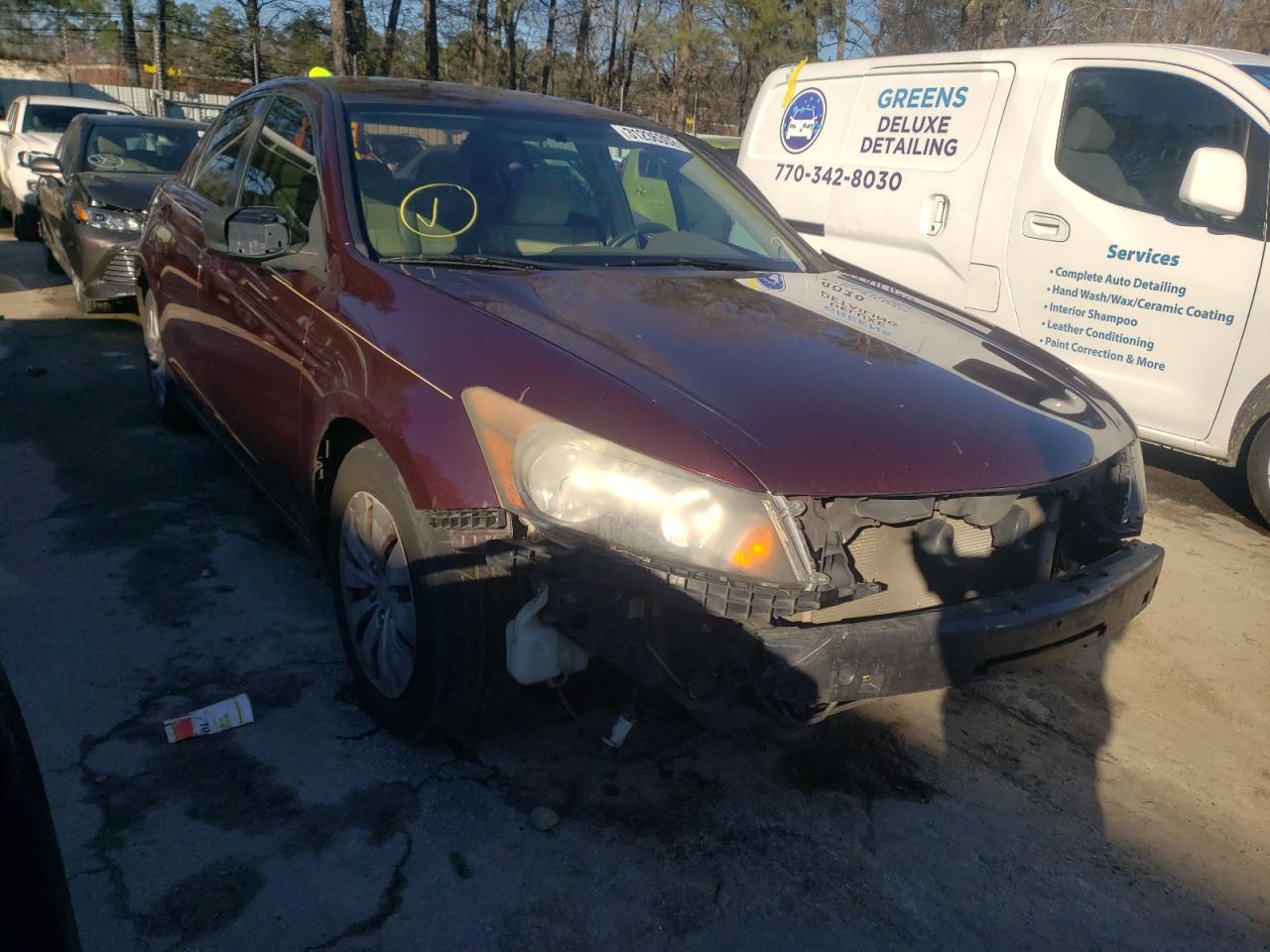 HONDA ACCORD LX 2008 with VIN JHMCP26368C005458 - Photo from auction