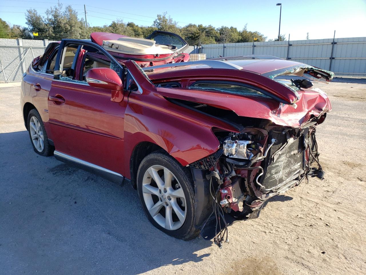 LEXUS RX 350 2012 with VIN 2T2ZK1BA9CC083608 - Photo from auction