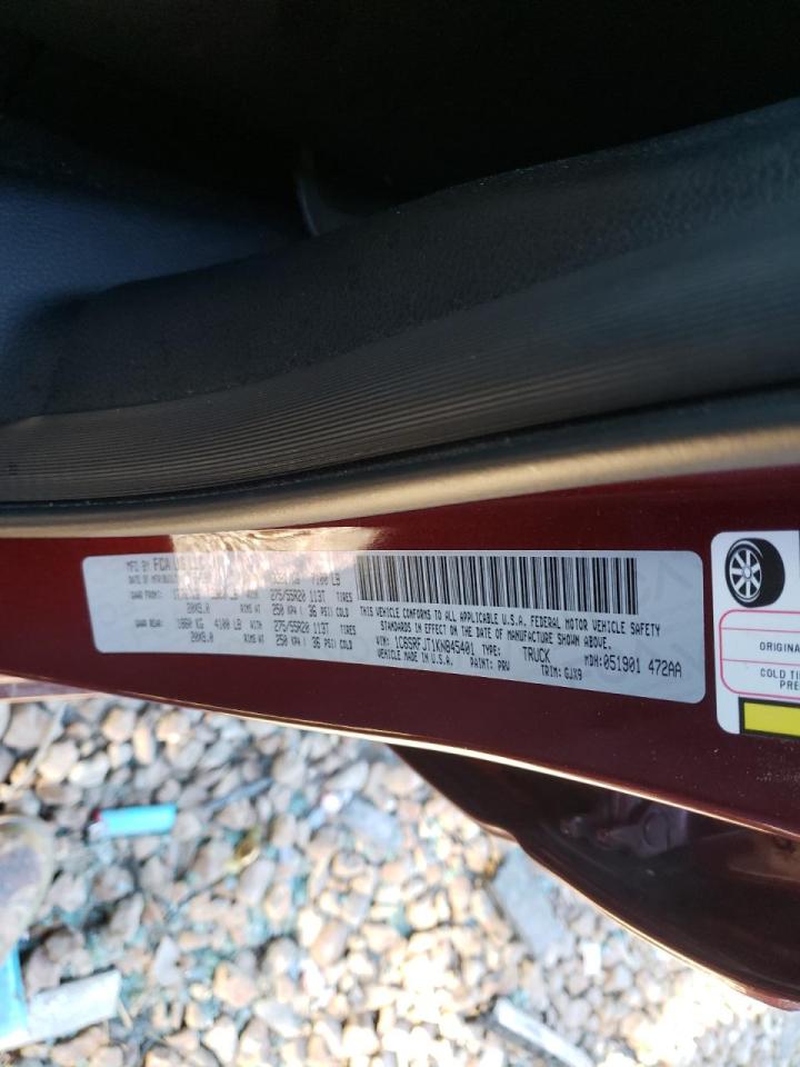 Photo 10 from auction – 2019 RAM 1500 LARAM with VIN 1C6SRFJT1KN845401