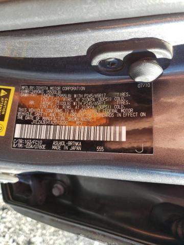 Photo 10 from auction – 2010 TOYOTA HIGHLANDER with VIN JTEZA3EH1A2012020