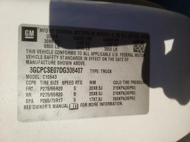 Photo 10 from auction – 2013 CHEVROLET SILVERADO with VIN 3GCPCSE07DG308407