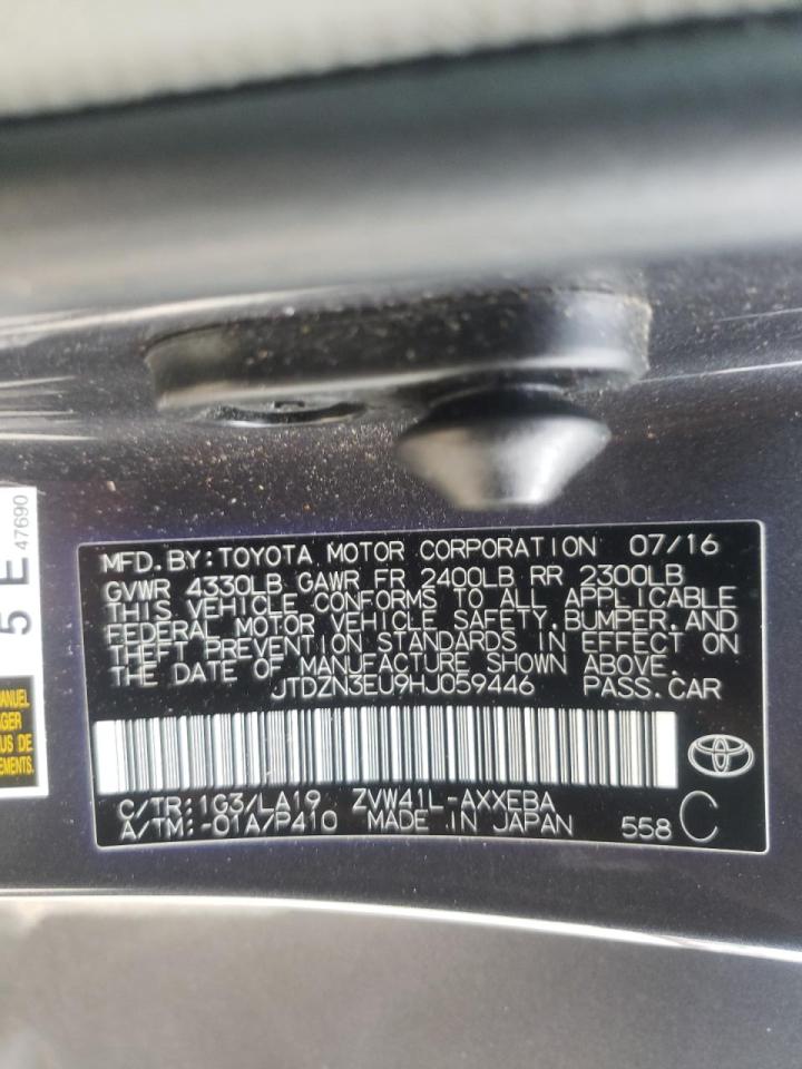 Photo 10 from auction – 2017 TOYOTA PRIUS V with VIN JTDZN3EU9HJ059446