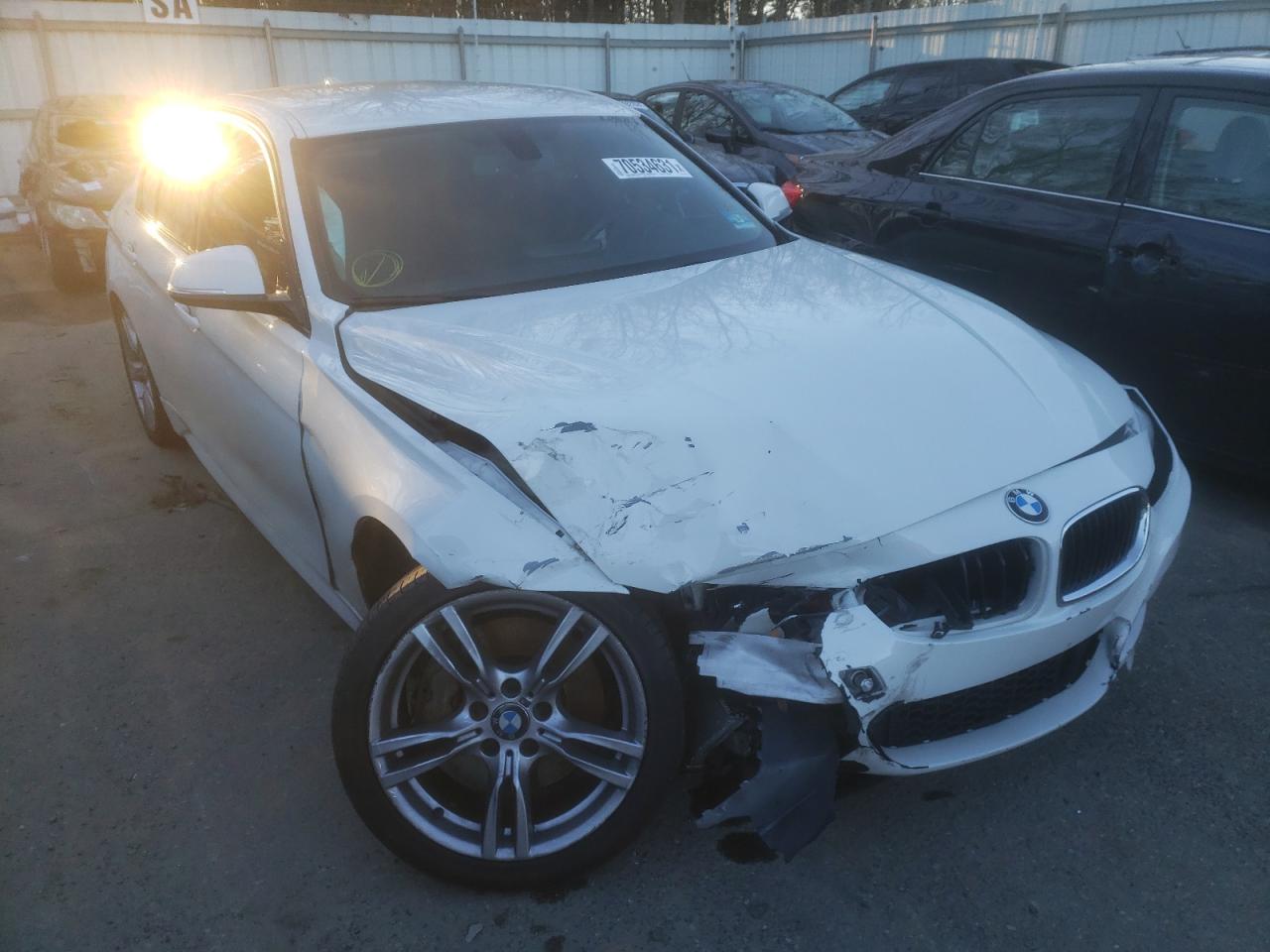BMW 328 I 2015 with VIN WBA3A5C59FF453633 - Photo from auction