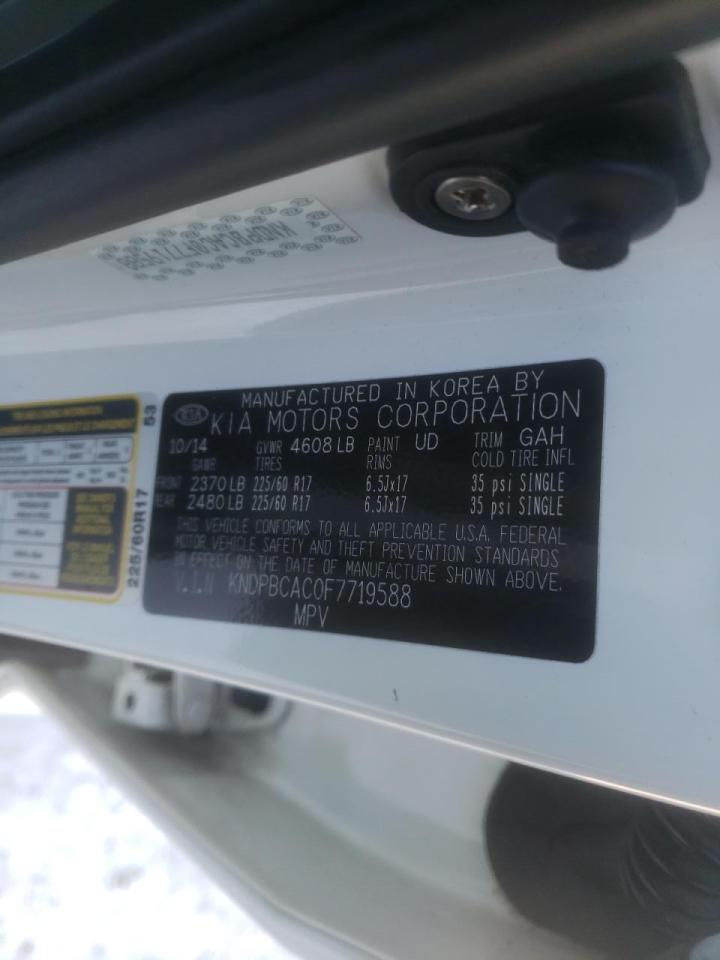 Photo 10 from auction – 2015 KIA SPORTAGE L with VIN KNDPBCAC0F7719588