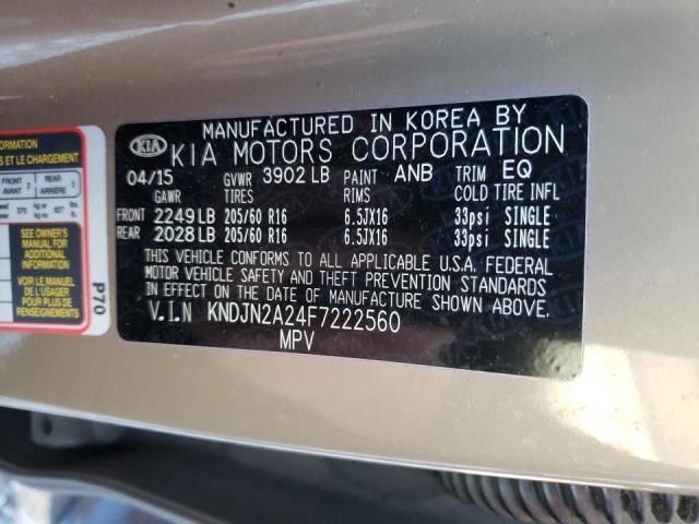 Photo 10 from auction – 2015 KIA SOUL with VIN KNDJN2A24F7222560
