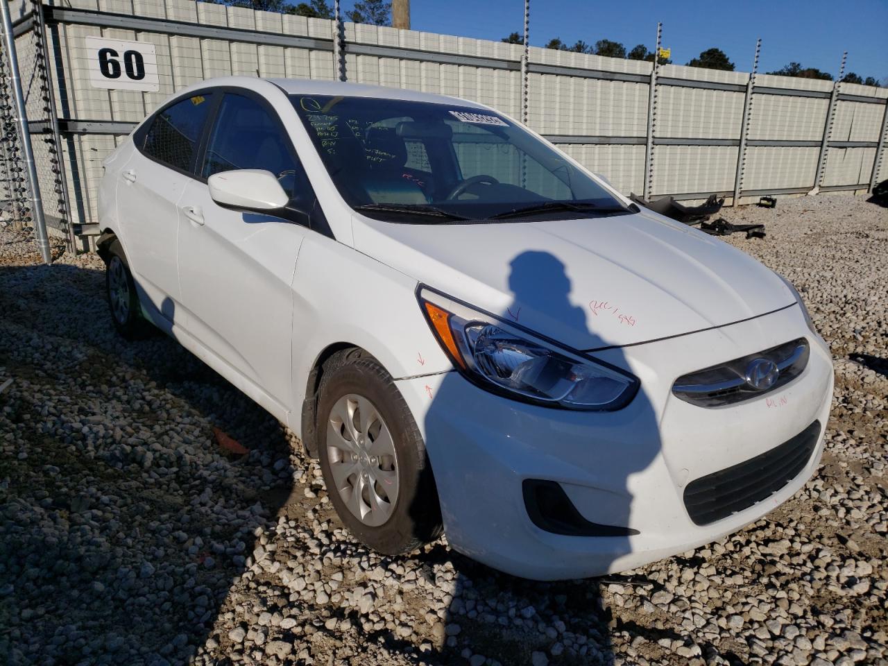 HYUNDAI ACCENT SE 2016 with VIN KMHCT4AE8GU162768 - Photo from auction