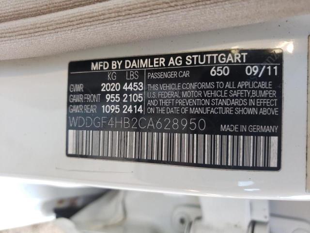 Photo 10 from auction – 2012 MERCEDES-BENZ C 250 with VIN WDDGF4HB2CA628950