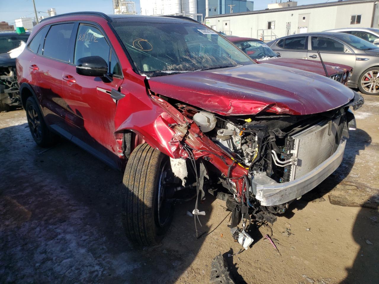 Photo 1 from auction – 2021 KIA SORENTO S with VIN 5XYRLDLC7MG007605