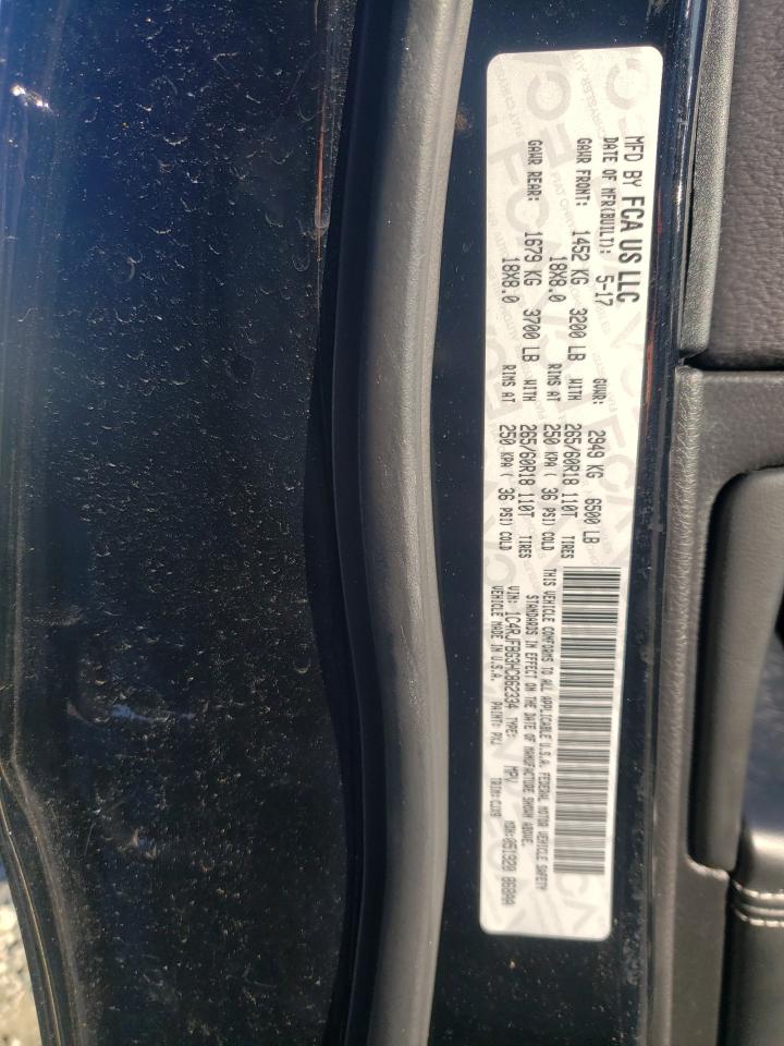 Photo 10 from auction – 2017 JEEP GRAND CHER with VIN 1C4RJFBG3HC862334