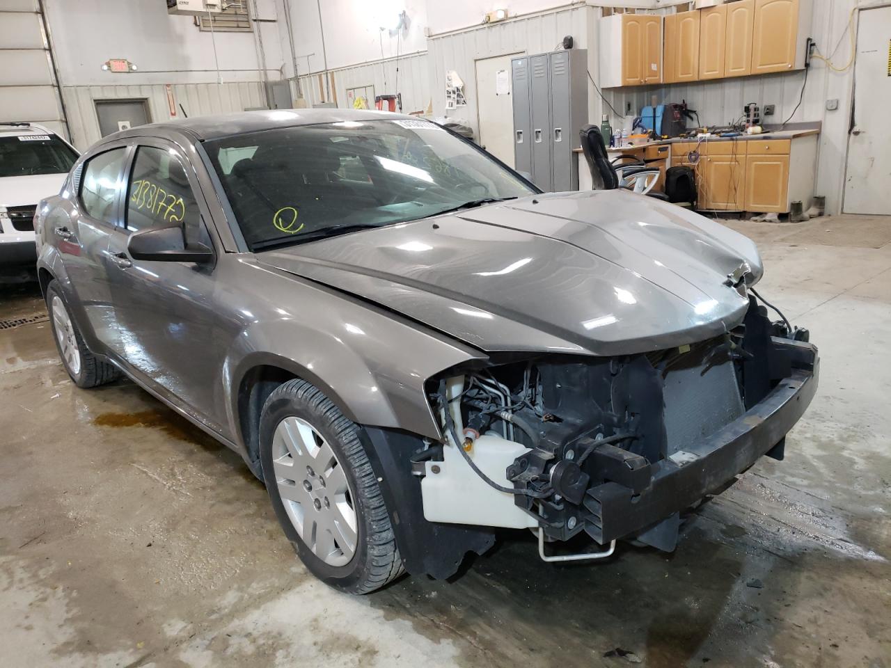 DODGE AVENGER SE 2012 with VIN 1C3CDZABXCN174773 - Photo from auction