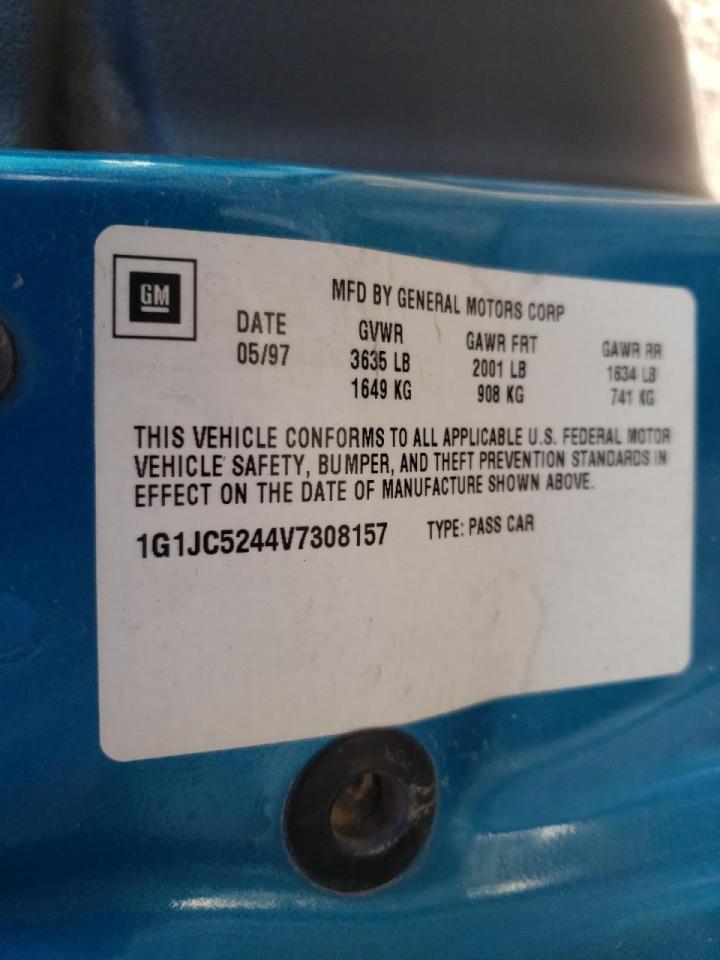 Photo 10 from auction – 1997 CHEVROLET CAVALIER with VIN 1G1JC5244V7308157