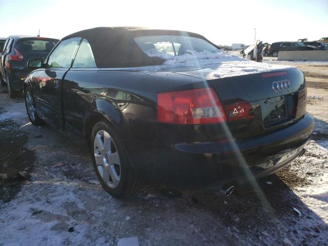 Photo 3 from auction – 2004 AUDI A4 QUATTRO with VIN WAUDT48H04K015227