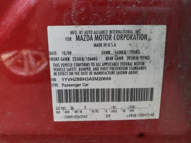 Photo 10 from auction – 2010 MAZDA 6 I with VIN 1YVHZ8BH3A5M20666