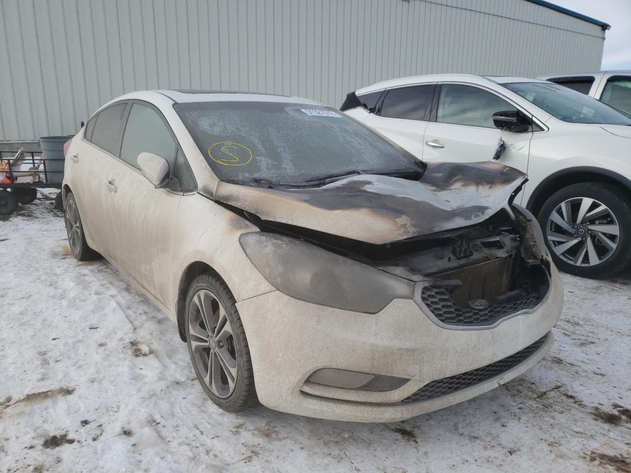 KIA FORTE EX 2014 with VIN KNAFZ4A83E5055464 - Photo from auction