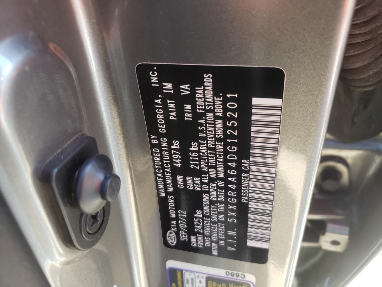 Photo 10 from auction – 2013 KIA OPTIMA SX with VIN 5XXGR4A64DG125201