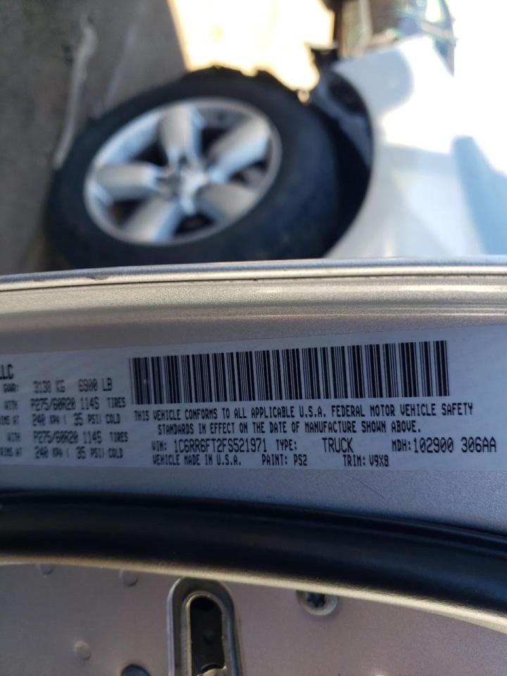 Photo 10 from auction – 2015 RAM 1500 ST with VIN 1C6RR6FT2FS521971