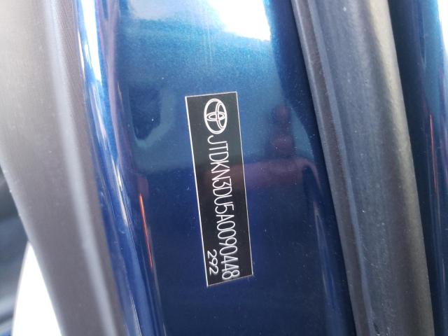 Photo 10 from auction – 2010 TOYOTA PRIUS with VIN JTDKN3DU5A0090448