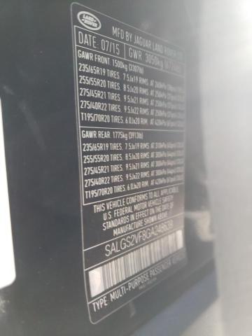 Photo 10 from auction – 2016 LAND ROVER RANGE ROVE with VIN SALGS2VF8GA248639