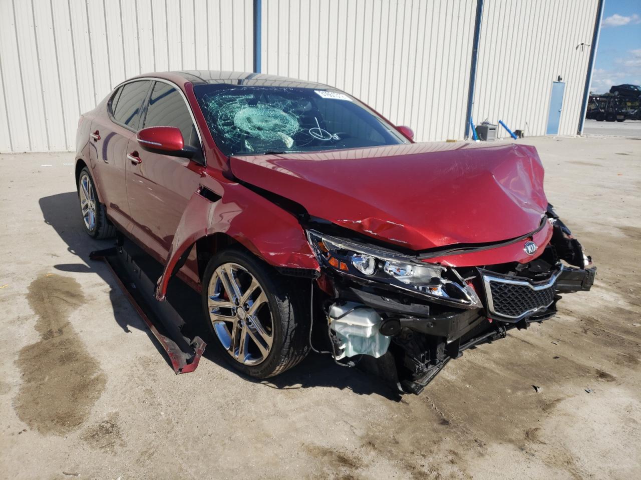 KIA OPTIMA SX 2013 with VIN 5XXGR4A66DG123417 - Photo from auction