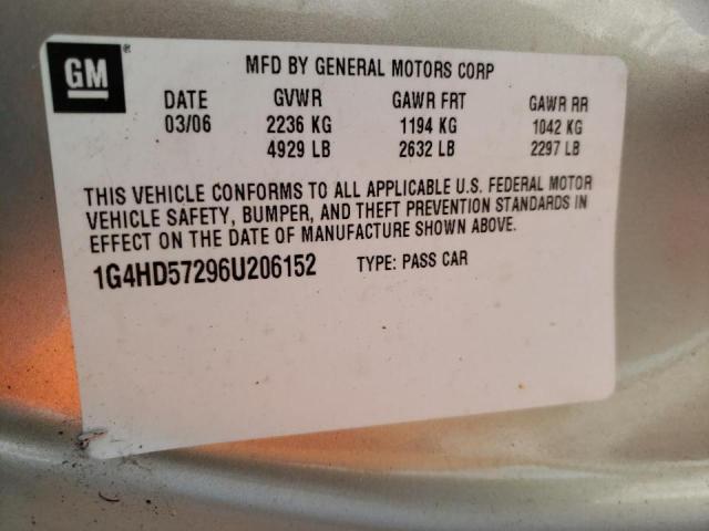 Photo 10 from auction – 2006 BUICK LUCERNE CX with VIN 1G4HD57296U206152