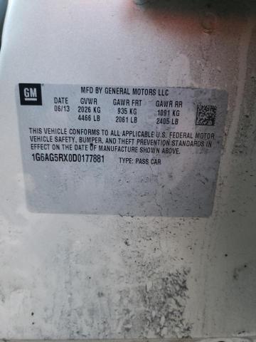 Photo 10 from auction – 2013 CADILLAC ATS with VIN 1G6AG5RX0D0177881