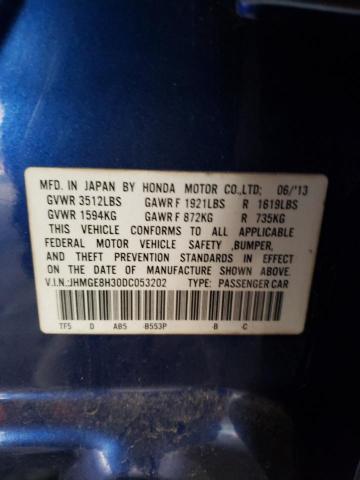 Photo 10 from auction – 2013 HONDA FIT with VIN JHMGE8H30DC053202