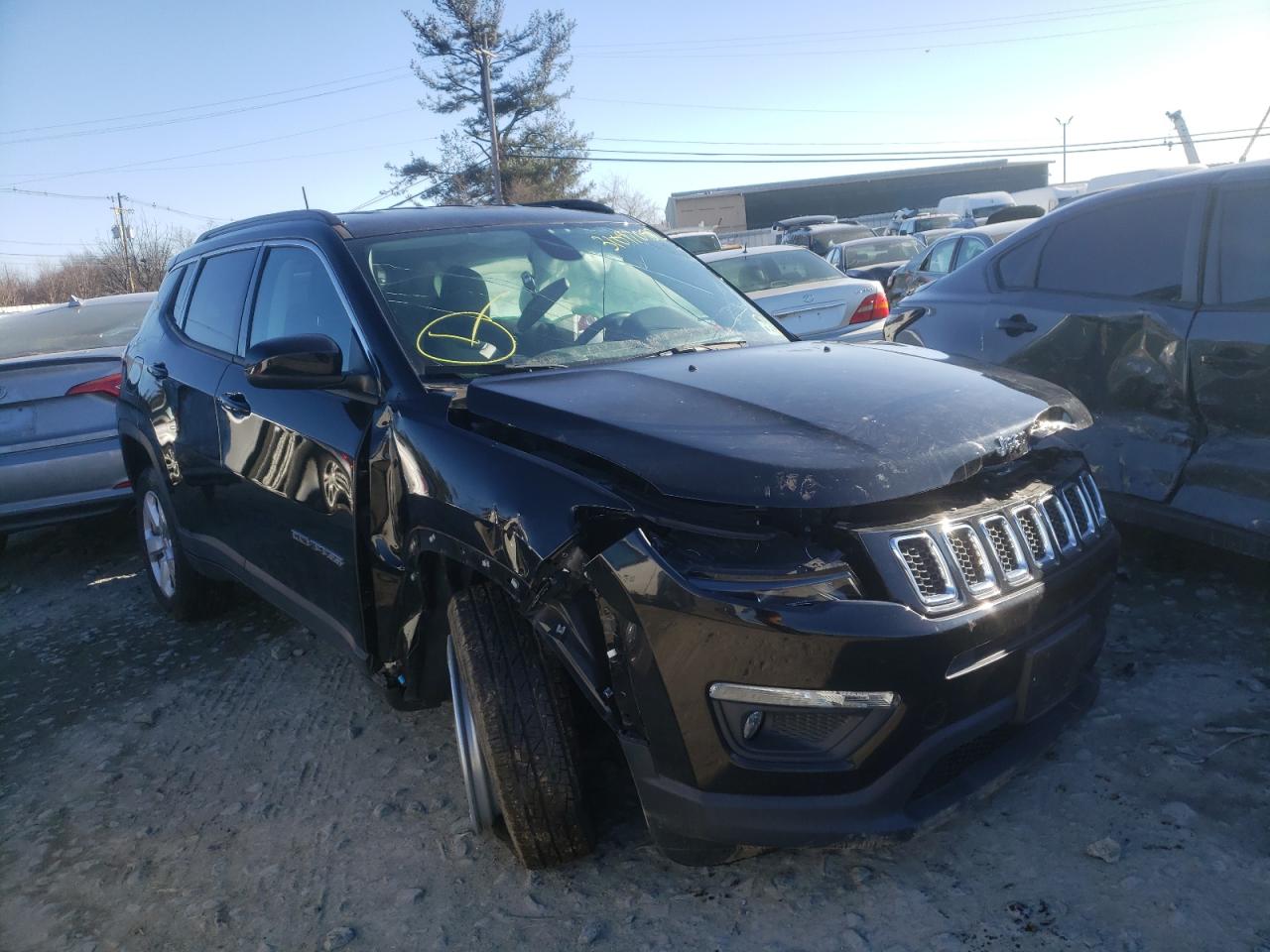 JEEP COMPASS LA 2019 with VIN 3C4NJDBB9KT713848 - Photo from auction