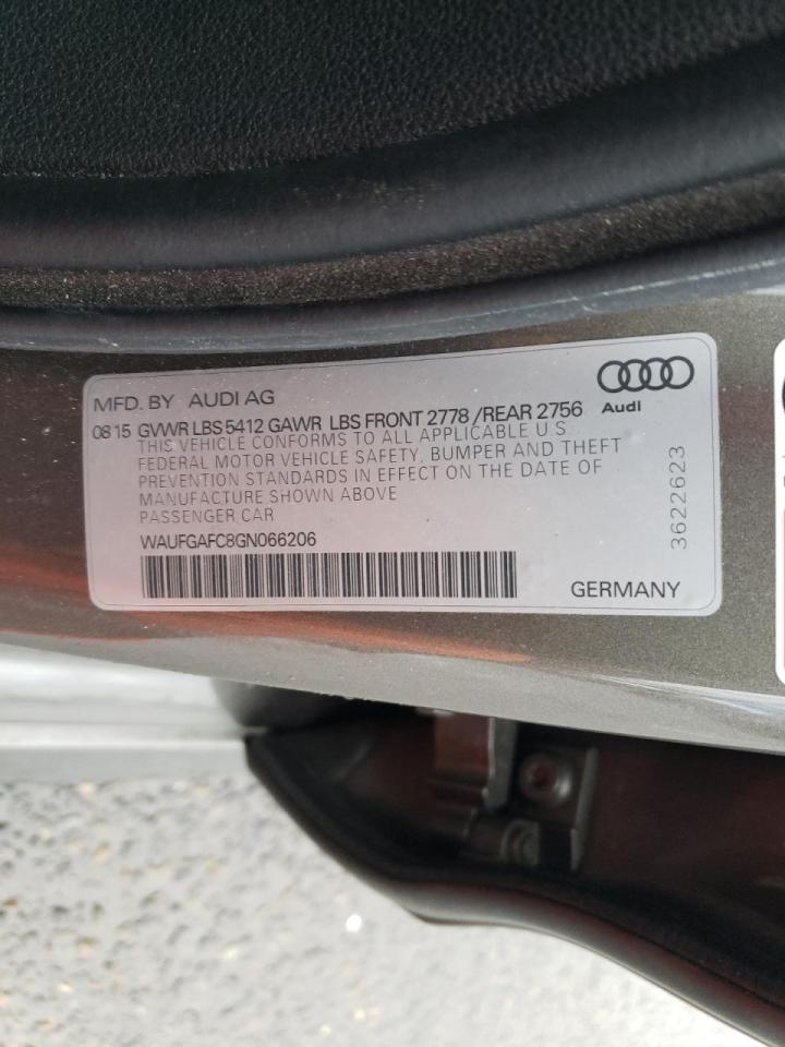 Photo 10 from auction – 2016 AUDI A6 PREMIUM with VIN WAUFGAFC8GN066206